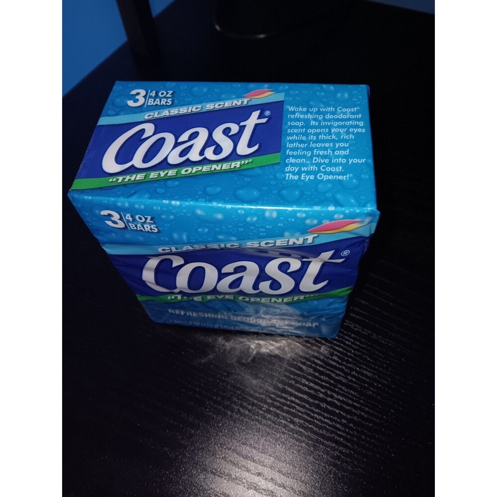 Coast Refreshing Deodorant Soap Bar Classic Pacific Force Scent Fresh Clean 3ct